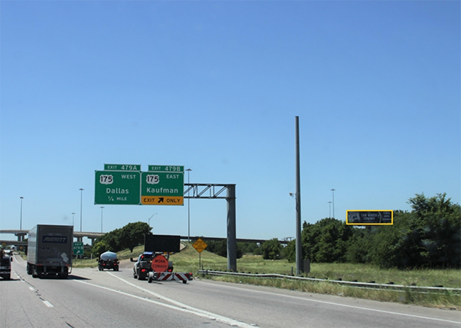 I-635 (IH 20) w/l 0.1 mi. n/o US Hwy. 175 (Hawn Frwy) Media