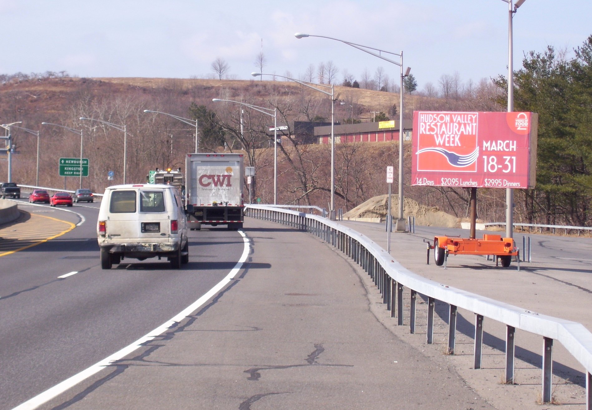 Mid Hudson Bridge Property Westbound Highway Portable VMS Media