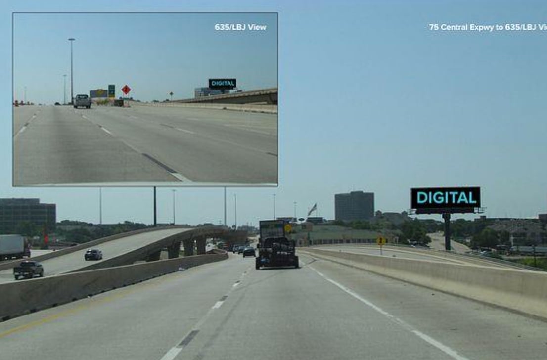 DIGITAL LBJ Fwy SS 0.83mi E/O Central Expwy F/W - 1 Media