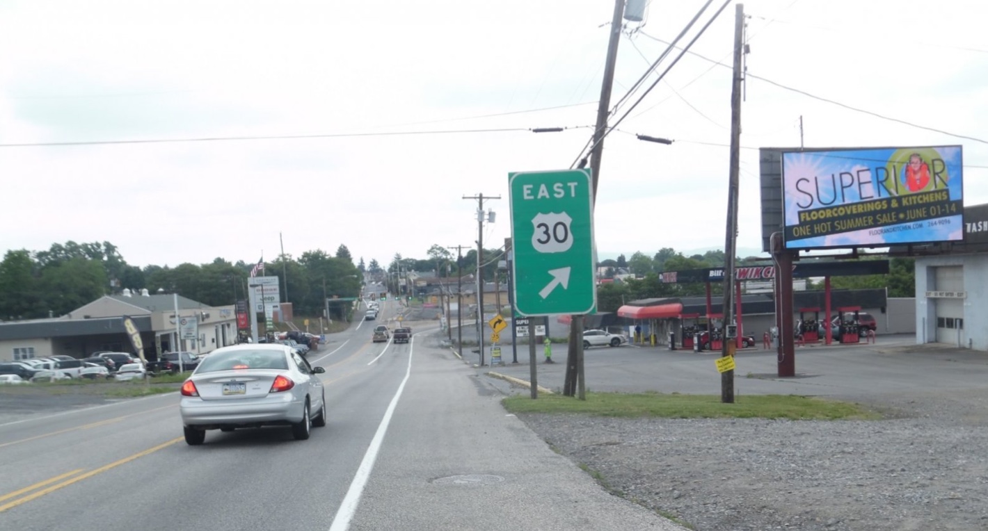 Rt. 30 West of Chambersburg near Schollenberger Rd., W/F Media