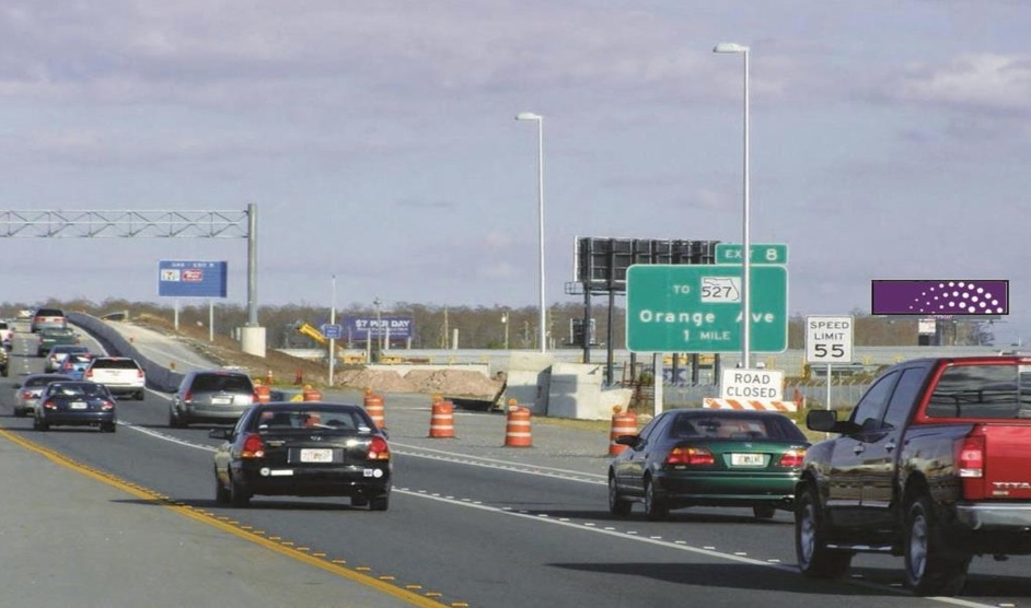 SR 528 (Beachline), 100 ft W/O Orange Ave (SR 527); S/S F/W Media