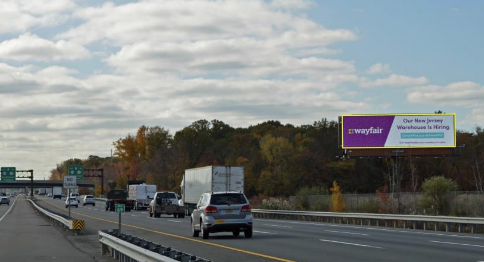 I-95 NJ TURNPIKE 1mi N/O EXIT 8 F/N Media