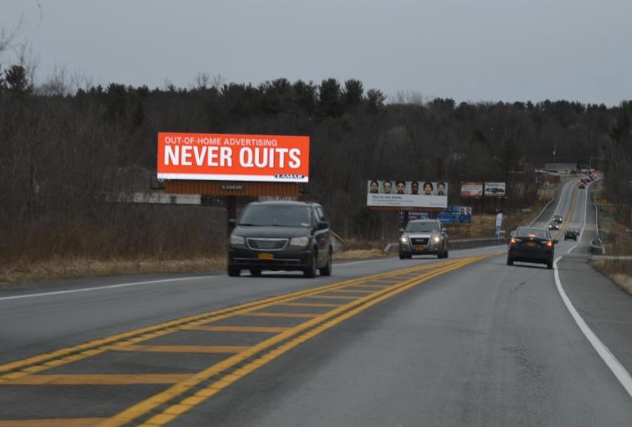 Rt.50, Saratoga Rd, 1/2 mile south of Brookline Media