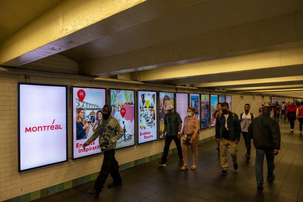 Times Square Subway Station / Four 11-screen scapes along the high traffic corridor Media