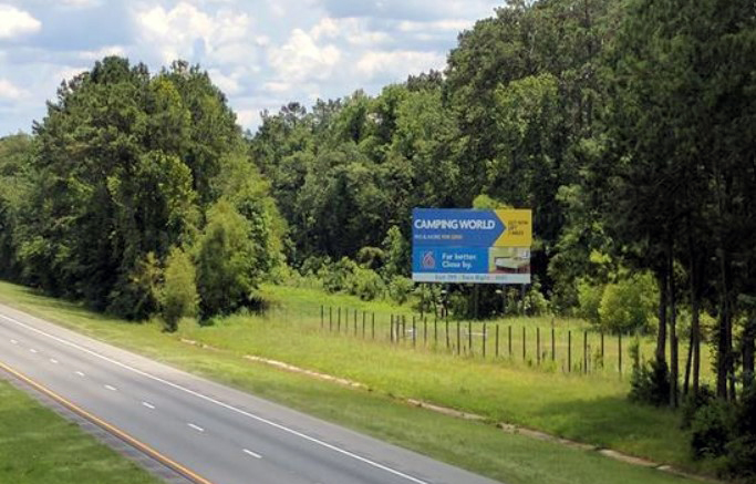 I-10 Mile Marker 189 South Side of I-10. Top Panel. W/F RR Media