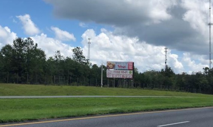 I-10 Mile Marker 188 North Side of I-10 Bottom Panel. W/F CR Media