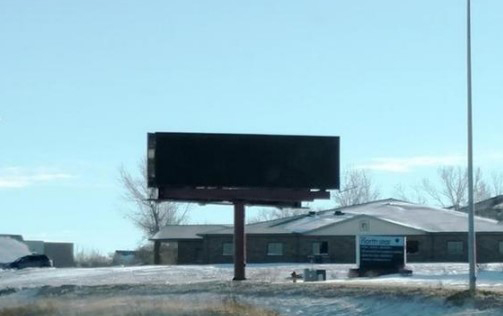 Board in the city of Minot, West facing, located at 2625 Elk Drive (US 2 West) SSFW Media