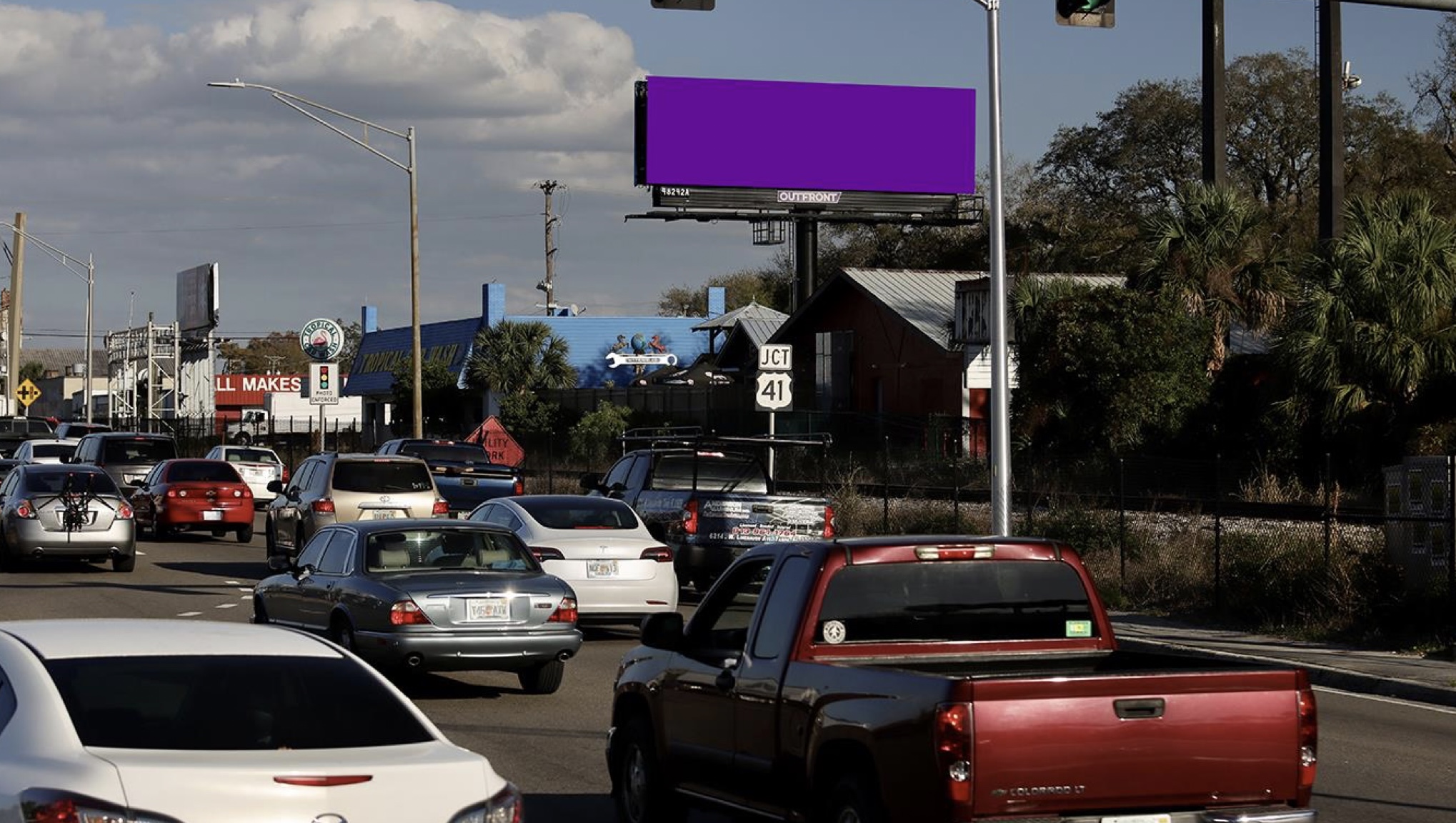 Busch Blvd 300 ft W/O Nebraska Ave S/S F/W Media