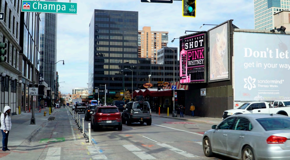 15th St. east of Curtis St., FE Denver, CO Media