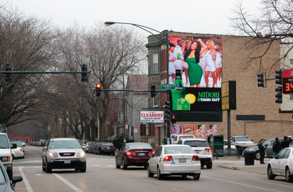 South side of Roscoe Street at Damen Avenue Media