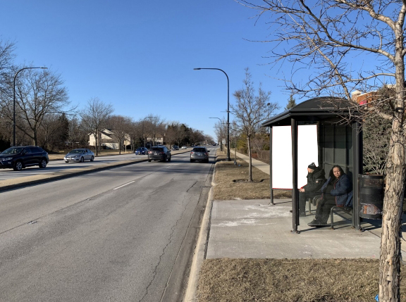 Elmhurst Road @ Randhurst Mall Entrance, S/F Media