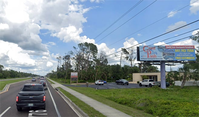 1684 El Jobean Road (SR 776) approximately 1.3 miles west of Tamiami Trail (US 41) and 575 feet west of Como Street Media