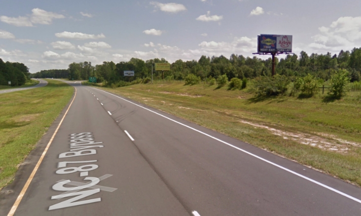 w/s NC 87 0.3 mi w/o NC 87 and US 701 Interchange - N/F RR Media