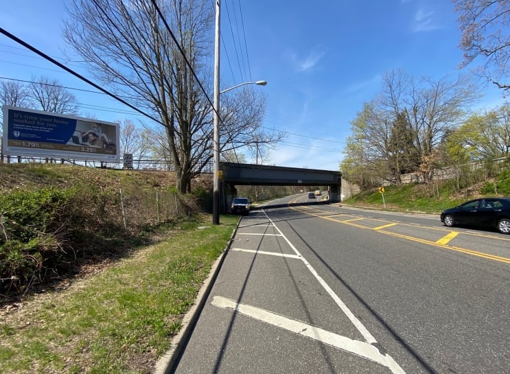 Bethpage: Central Ave. & Stymus Ave. at LIRR crossing, facing east Media