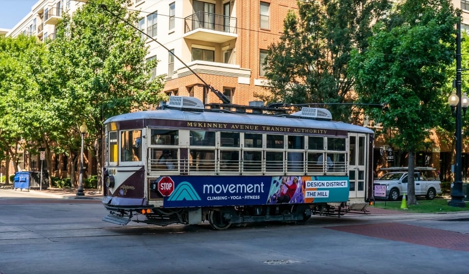 Dallas Trolley Wrap - Emm Media