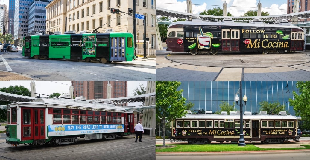 Dallas Trolley Wrap - Margaret Media