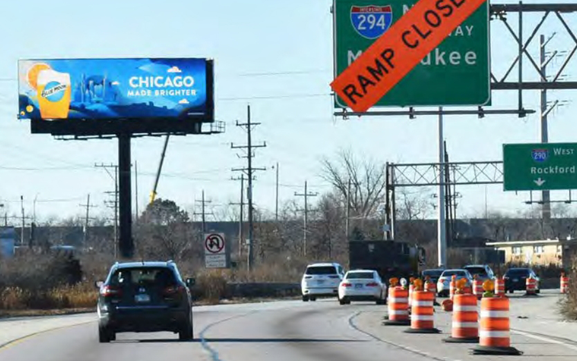 I-290 EISENHOWER EXPWY WB OUTBOUND AND I-88 REAGAN TOLL WB SPLIT AT I-294 TRI-STATE EXITS FE DIGITAL, TRAFFIC OUTBOUND TO WEST SUBURBS Media