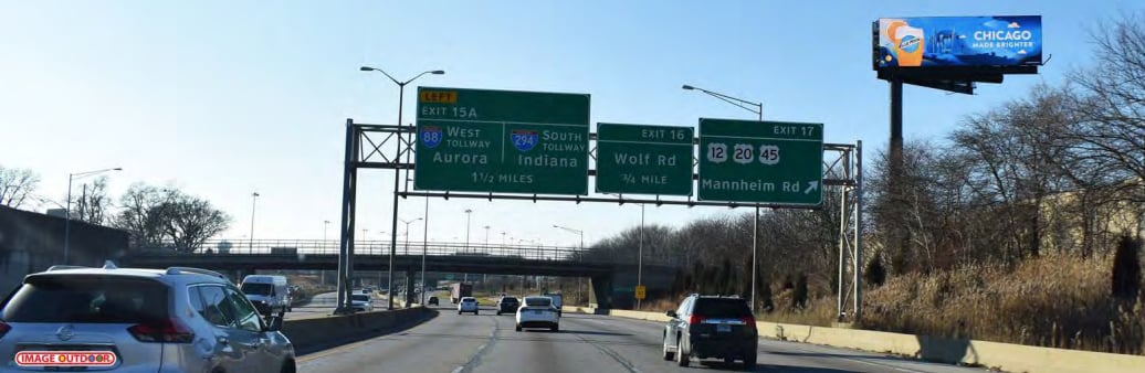 I-290 EISENHOWER EXPWY WB OUTBOUND AT BELLWOOD AVE / WESTCHESTER BLVD FE DIGITAL TRAFFIC TO WEST SUBURBS RHR Media