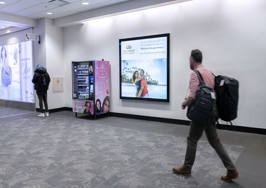 Either side of Concourse D Media