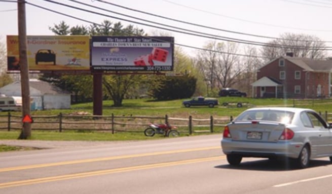 RT 65 3 mi S/O I-70 (Storage Sheds) ES, Right, N/F Media