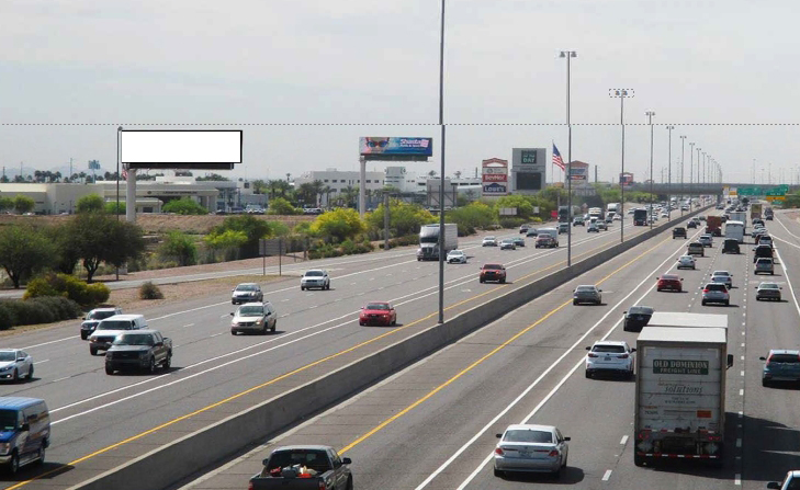 I-10 (Maricopa Fwy) 1290 ft S/0 Warner Rd E/S F/N Media