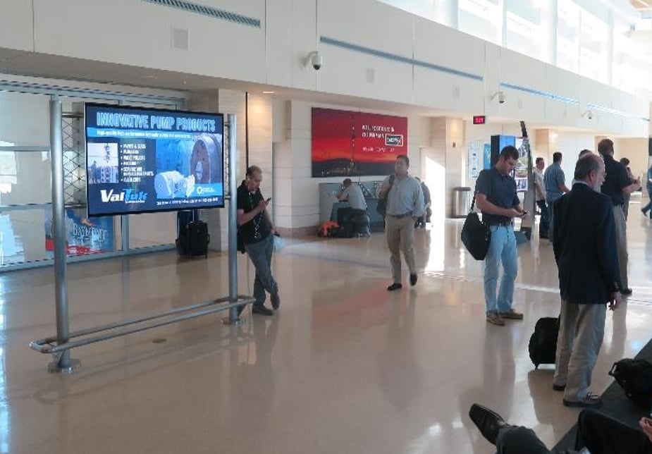 Upper-level post-security main lobby  Media