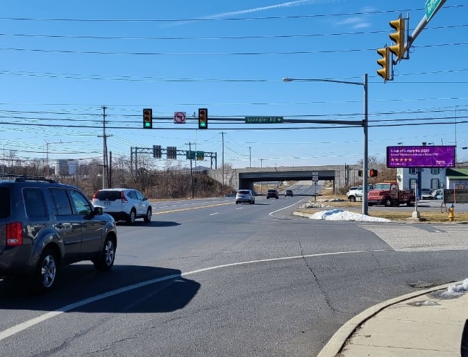 Gettysburg Road at Spangler Road intersection Media