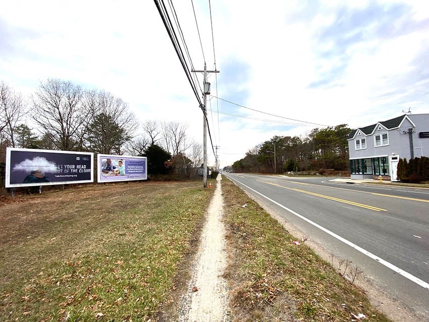 Bellport: South side of Route 27A, 120' East of Dunton Ave Media