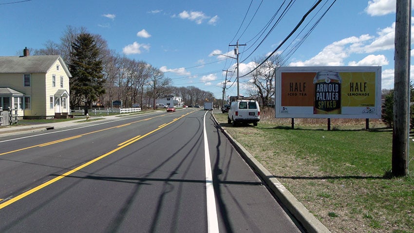 East Patchogue: South side Route 27A, 1500' West of Orchard Rd. Media