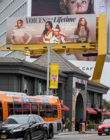 Sunset Blvd and La Cienega Media