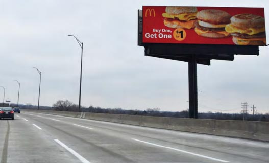 I-294 TRI-STATE TOLLWAY NB AT ADDISON AVE CENTER READ CURVE FSW / W DIGITAL BULLETIN TRAFFIC NB TO ROSEMONT, ORD OHARE AIRPORT, I-9094, I-90 AHEAD Media