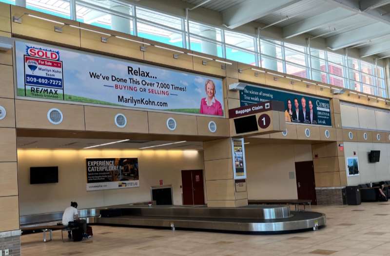 Overhead Non-Lit Tension Fabric Display on soffits Media