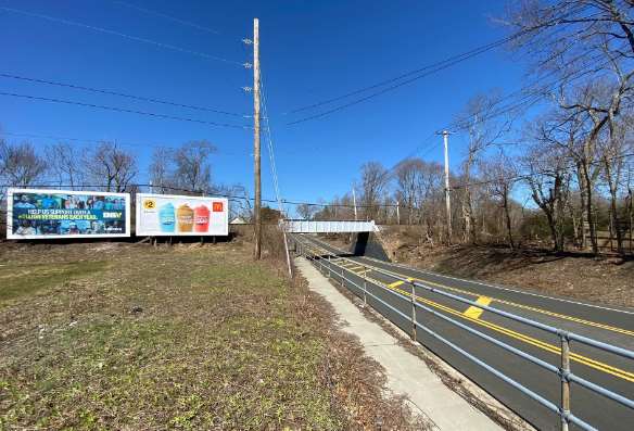 East Moriches: north side Route 27A, 350' east of Railroad Ave., facing west Media