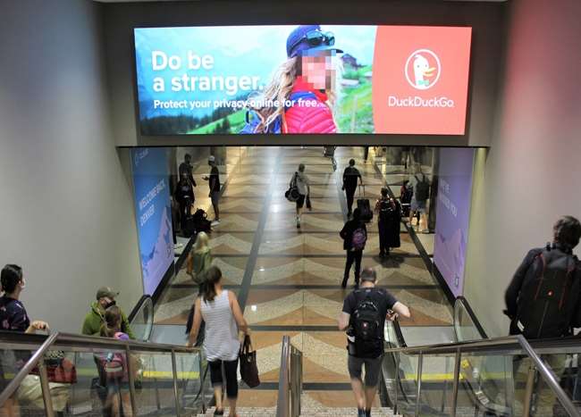 Main Terminal Train Platform Soffit Video Walls Media