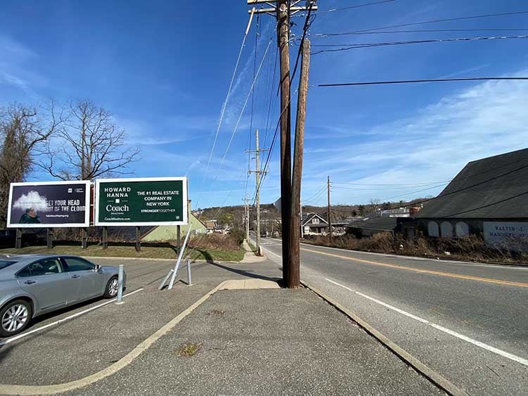 Greenvale, Glen Cove, Sea Cliff area: Sea Cliff Rd at RR station, facing RR station and west Media