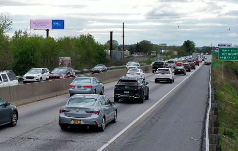 I-83, just before exit 44B (17th St), Harrisburg, N/F Media