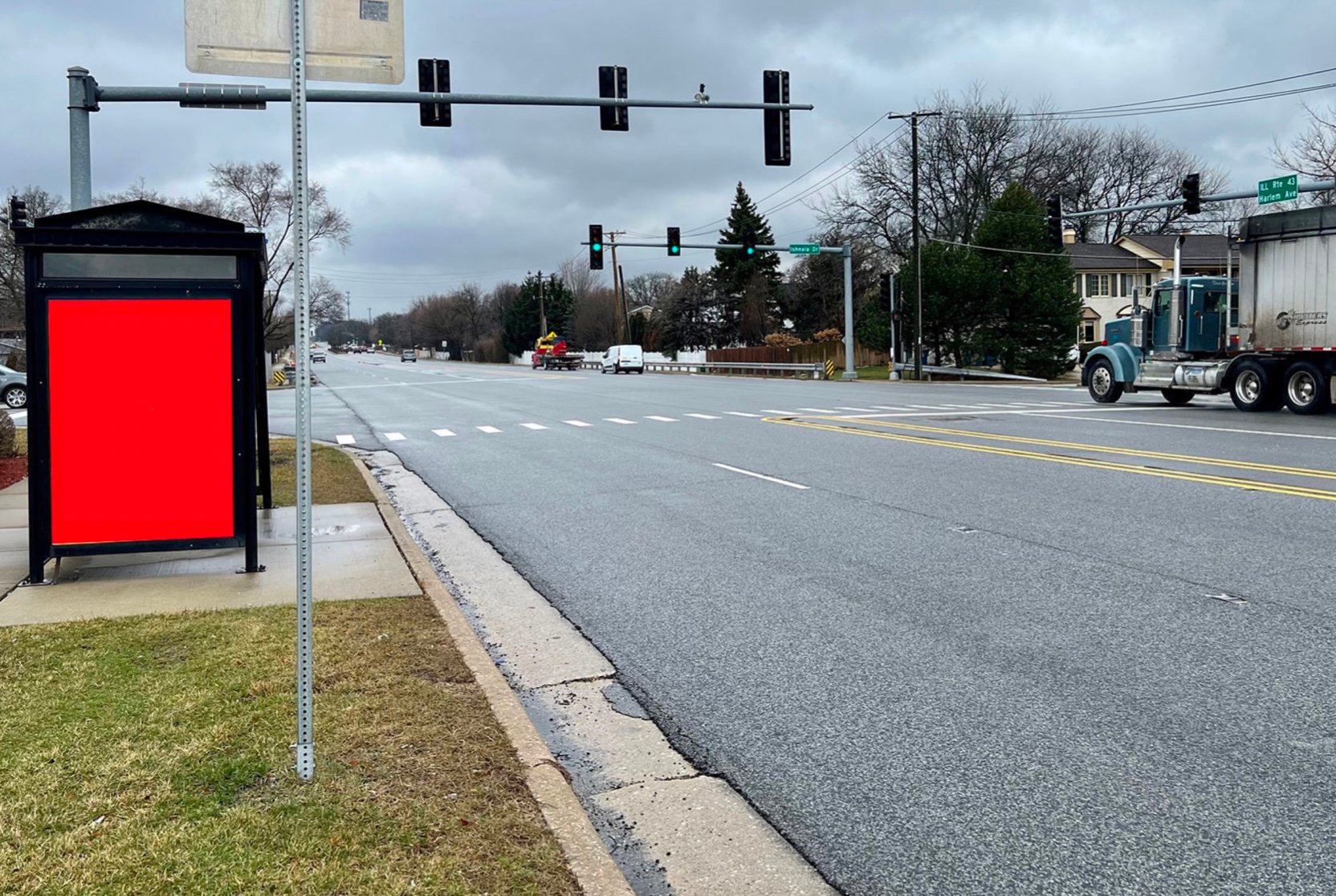 Harlem Avenue & Ishnala Drive, N/F Media