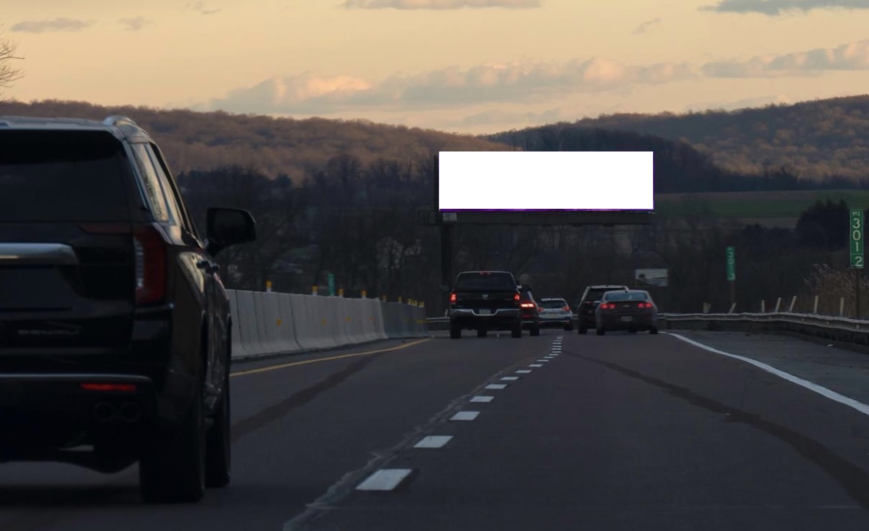 PA TURNPIKE 2.1 EAST OF MORGANTOWN EXIT 298 F/W Media