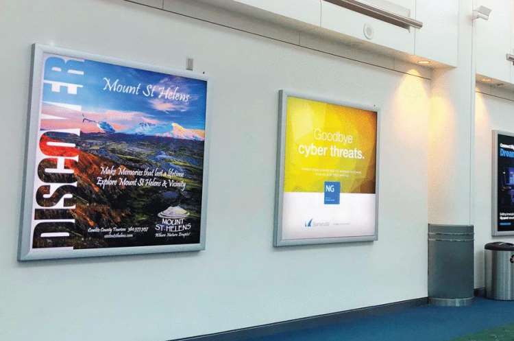 Large Wall Dioramas in Concourse C: Post-Security Media