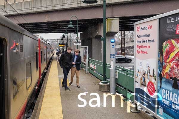 9 Commuter Rail Three-Sheets at  cherry picked locations Media